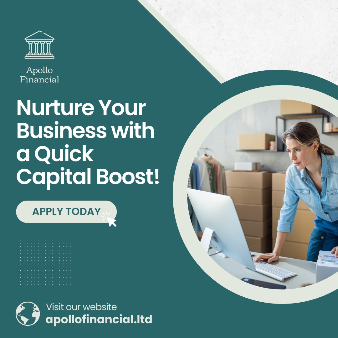 ApolloFSG's tweet image. At Apollo Financial, we understand the importance of timely funding for business growth. 

Take the next step to fuel your success - reach out today to explore our tailored financing solutions! 

#InvoiceAdvance #BusinessLending #BoostYourCashFlow #StartupSupport #FinanceMadeEasy