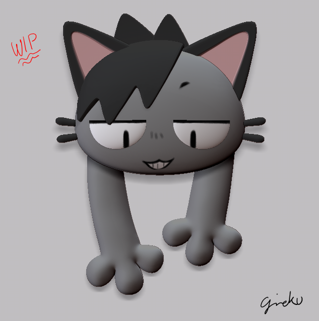 Kuroo cat magnet design ip #3dart