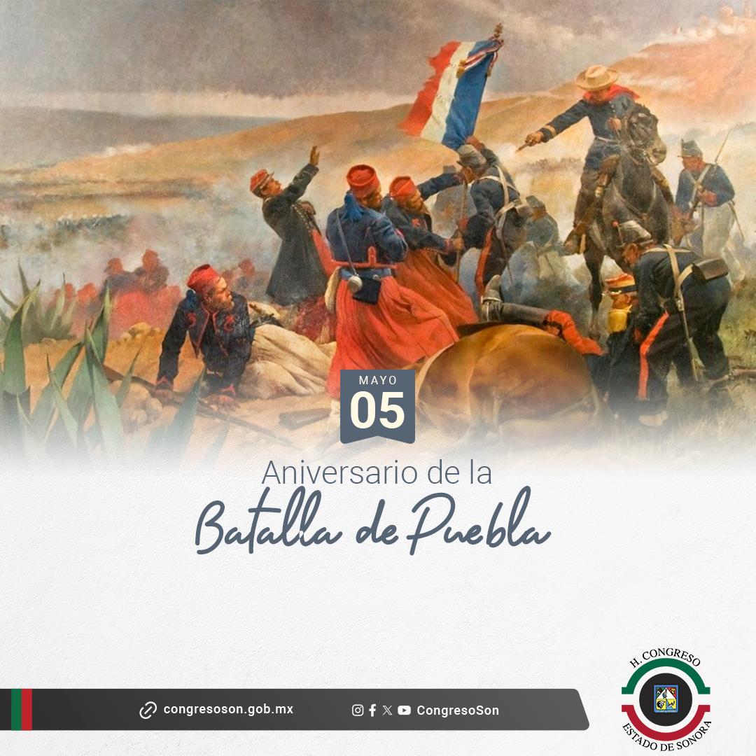 ⚪️Hoy conmemoramos 162 años de la Batalla de Puebla, un momento trascendental en la historia de México, donde el pueblo mexicano, liderado por el general Ignacio Zaragoza, demostró valentía y resolución frente al ejército francés en defensa de nuestra soberanía nacional.