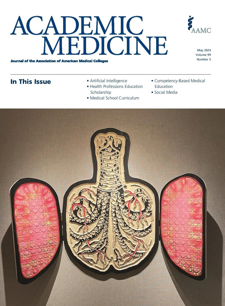 Have you seen our May cover? 🎨 Check out Marnie Blair's painted woodcut of lungs that fuses traditional print media with new technologies to examine the human body. Learn more: ow.ly/ha7p50Rw7fw. #MedEd #MedHumanities