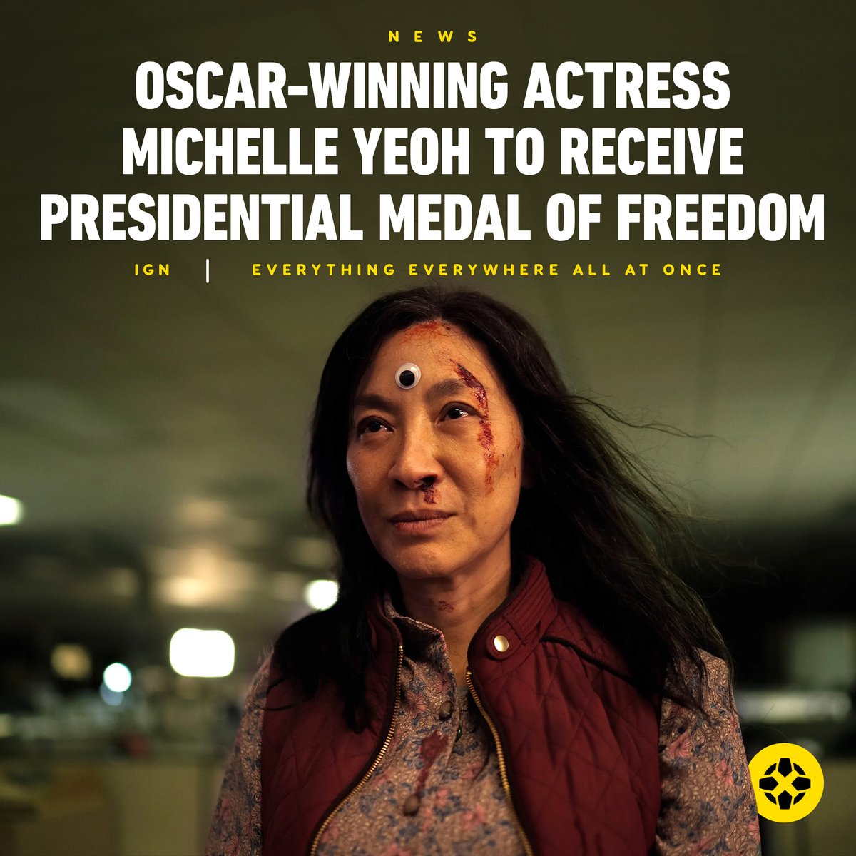 Michelle Yeoh recently made history by becoming the first Asian to win the Academy Award for Best Actress for her performance in Everything Everywhere All at Once. The White House said she 'continues to shatter stereotypes and enrich American culture.' bit.ly/3Wr9XKF