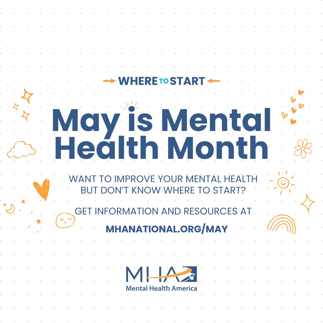 May is #MentalHealthAwarenessMonth, a month dedicated to breaking stigmas, raising awareness, and advocating for people living with mental health conditions. If you’re in need of mental health services, reach out to your primary care provider to see what services are available.