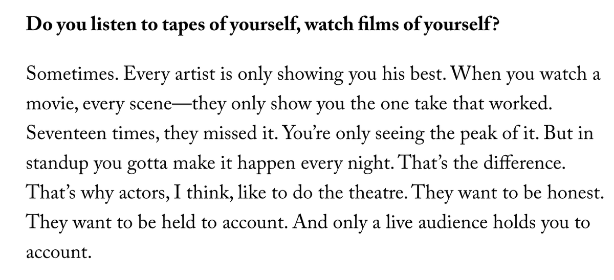 TheDarrynKing's tweet photo. Jerry Seinfeld on the draw of a live audience https://t.co/hrFPnFQmQP https://t.co/Xdgftix1GP