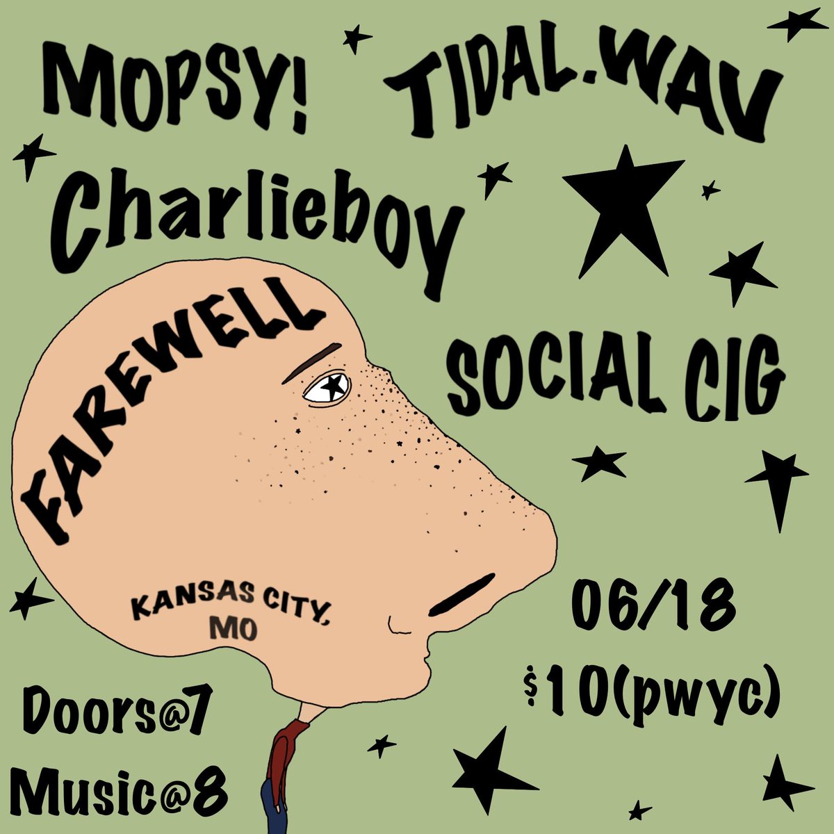Tuesday, June 18: La Crosse, Wisconsin math rockers Charlieboy and Milwaukee's Social Cig will visit Kansas City for a gig with locals Tidal.wav and Mopsy. Music at 8pm. $10 (PWYC). 21+ unless with parent/legal guardian.