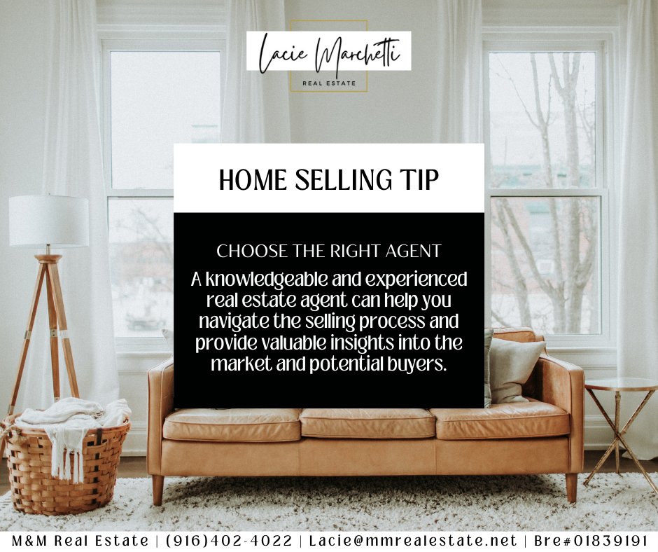 Ready to make your selling journey a success? Let's team up and achieve your goals together. Contact me today! #SellingTip #ChooseTheRightAgent #RealEstateExpert #MarketInsights #YourRealtor #MMRealEstate #LacieSellsSacramento