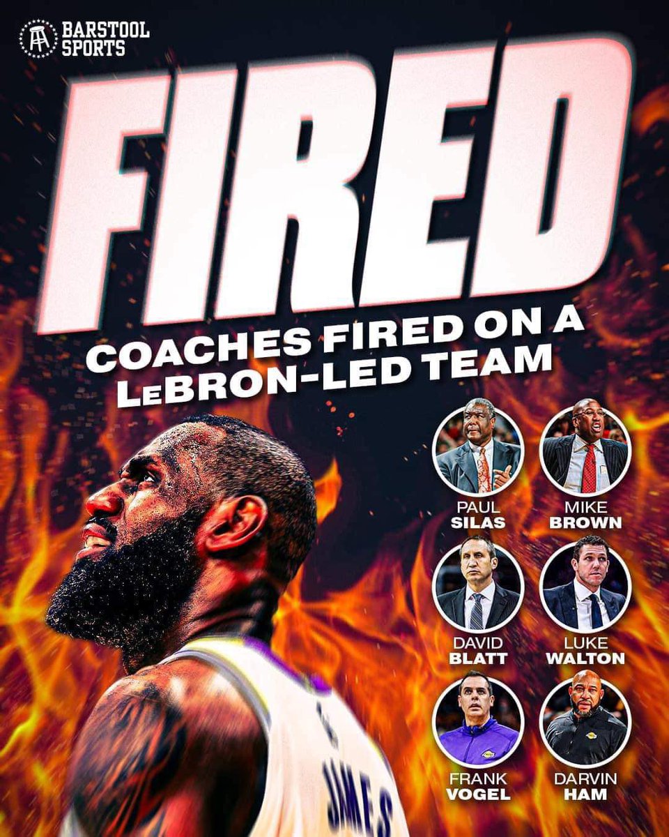 jmanny13's tweet image. The goat of getting coaches fired 😂😂