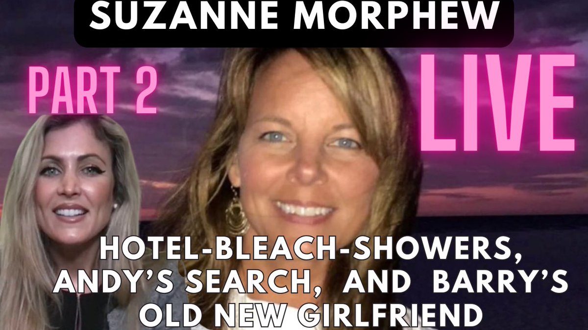 Suzanne Morphew: PART2 A mother of two Vanishes- “Barry’s secrets slip out as family finally speak”
youtube.com/live/P8bh-ZLTl…

#suzannemorphew