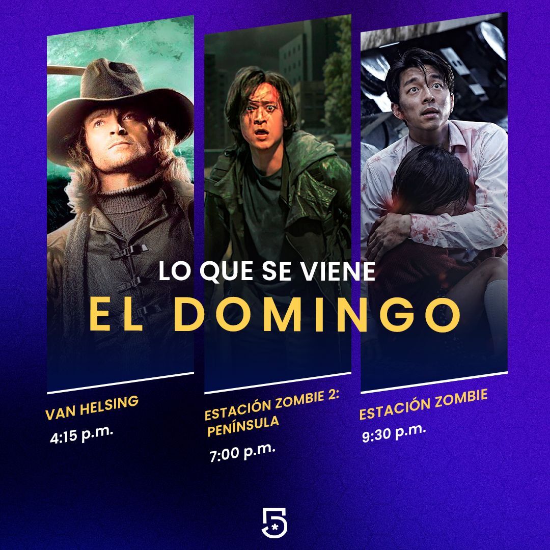 Te estamos preparando para lo que se podría venir mundialmente 🧟‍♀️🧟‍♂️ Así que toma nota de estas películas y no fallar en el intento de salvarte 😎 Mañana a partir de las 4:15 p. m. MEX por #El5 🍿 #CarteleraConEl5