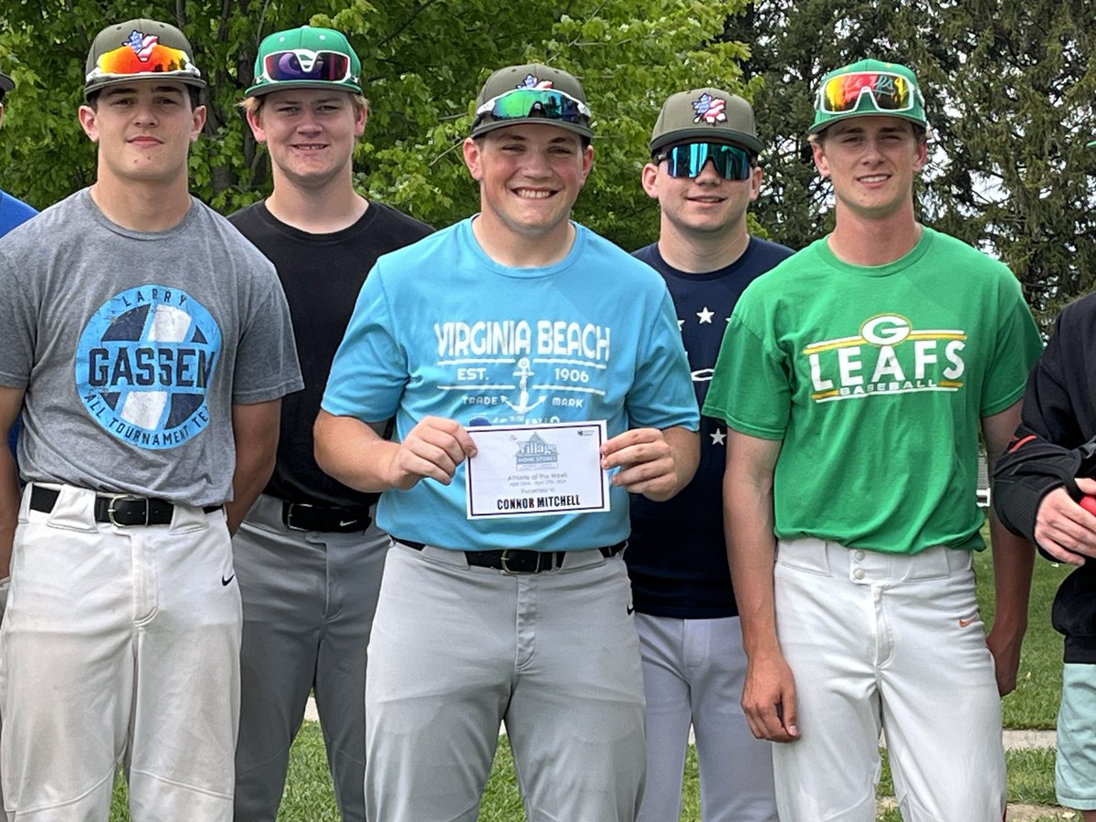 GeneseoCurrent's tweet photo. Congratulations to Kruiz Ludwig on be named the Village Home Stores Athlete of the Week last week.  And congratulations to Connor Mitchell for getting the same honor this week!  Great work fellas! https://t.co/K5x7bYzejj
