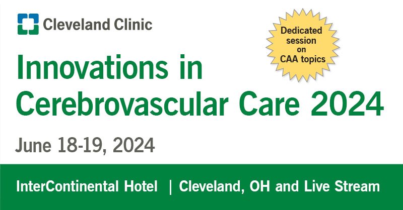 It’s that time of year! Program is stellar- back to 2 days and packed with many areas of controversy and the latest innovations in the Cerebrovascular and Neurocritical Care  fields!  Incl. mini-symposium on CAA-and virtual attendance for trainees is free! ccfcme.org/IICC