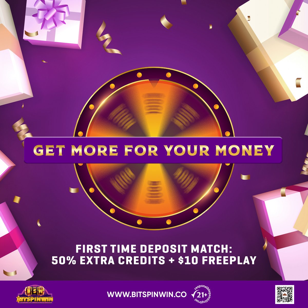 @bitspinwin 𝐨𝐟𝐟𝐞𝐫𝐬 𝐚𝐧 𝐮𝐥𝐭𝐢𝐦𝐚𝐭𝐞 𝐰𝐞𝐥𝐜𝐨𝐦𝐞 𝐩𝐚𝐜𝐤𝐚𝐠𝐞!🎁 Here's what you get on your FIRST DEPOSIT: A WHOPPING 𝟓𝟎% 𝐁𝐨𝐧𝐮𝐬💸 AN EXTRA $𝟏𝟎 𝐢𝐧 𝐅𝐫𝐞𝐞𝐩𝐥𝐚𝐲🎰 Use 𝐋𝐢𝐠𝐡𝐭𝐧𝐢𝐧𝐠 𝐃𝐞𝐩𝐨𝐬𝐢𝐭: bit.ly/bswdepositfb #Knicks #subway #McCarthy