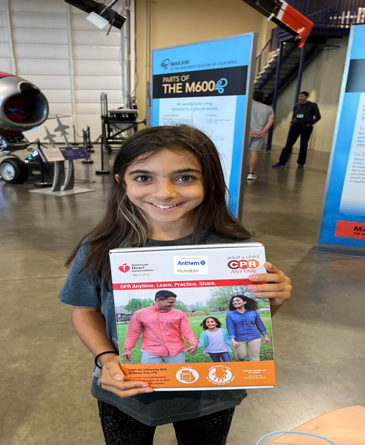 At Anthem, we're proud to have played a small part in this inspiring life-saving story from Roseville! Through our partnership with @American_Heart, we were able to support local #HandsOnly CPR training, empowering Girl Scouts like Laila. Read more: ow.ly/Lk5w50Rwhek