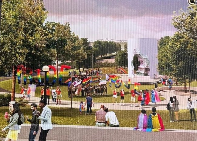A ceremony was just held to celebrate the upcoming multi-million dollar 2SLGBTQI+ National Monument in Ottawa Canada is not a real country