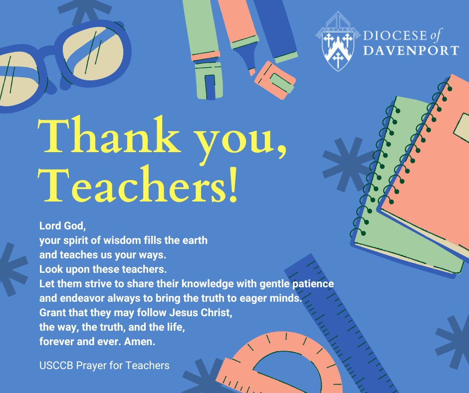 Happy National Teacher Day! Where would we be without our amazing teachers?
#NationalTeacherDay #CatholicSchools