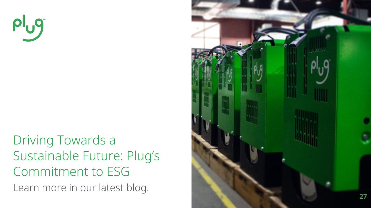 Plug’s commitment to corporate sustainability embraces a holistic approach that prioritizes societal well-being, environmental stewardship, value creation, and thoughtful governance. Read Plug’s 2023 ESG report here: plugpower.com/read-plugs-202…