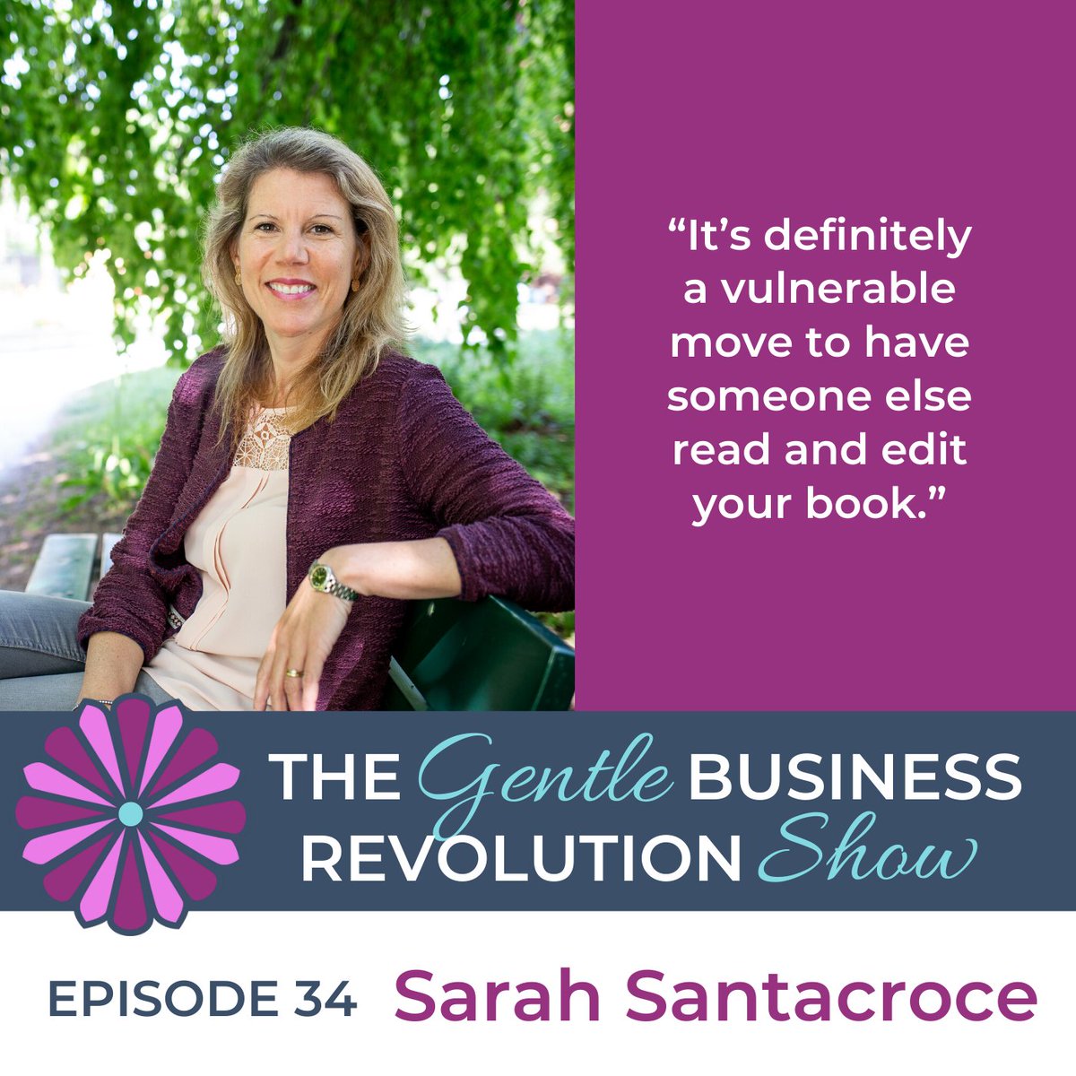 “It’s definitely a vulnerable move to have someone else read and edit your book.” - Sarah Santacroce 

#podcasting #gentlebusinessrevolution #bookpublishing #bookwriting

podcasts.apple.com/us/podcast/beh…