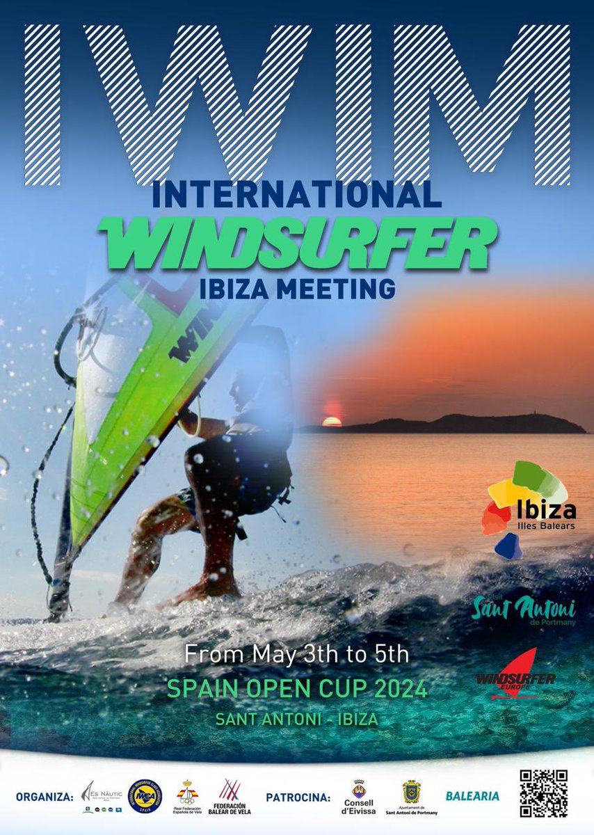 #Ibiza El International Windsurfer Ibiza Meeting Copa de España 2024, que se celebra por tercer año en la bahía de Portmany, cuenta con más de 80 participantes de siete países. Oren del Álamo lidera la clasificación del grupo Yelow y Eric Belot, el grupo Blue #IbizaAWayOfLife