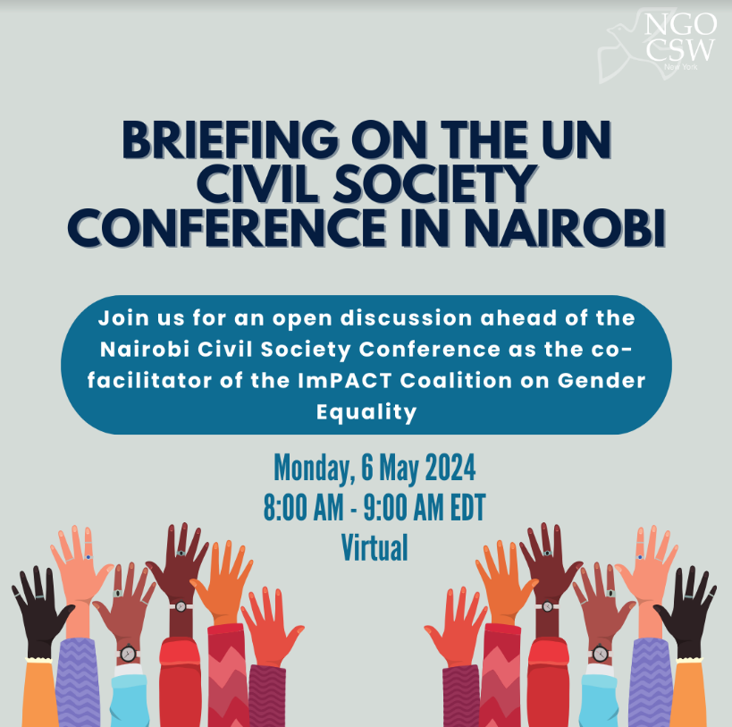A briefing on the UN Civil Society Conference is coming up on Monday! Join the Co-Chairs of NGO CSW/NY to address concerns and curiosities surrounding this event + the Summit of the Future. Bring your questions to this open dialogue. Register here: lnkd.in/g4cz-Aaa