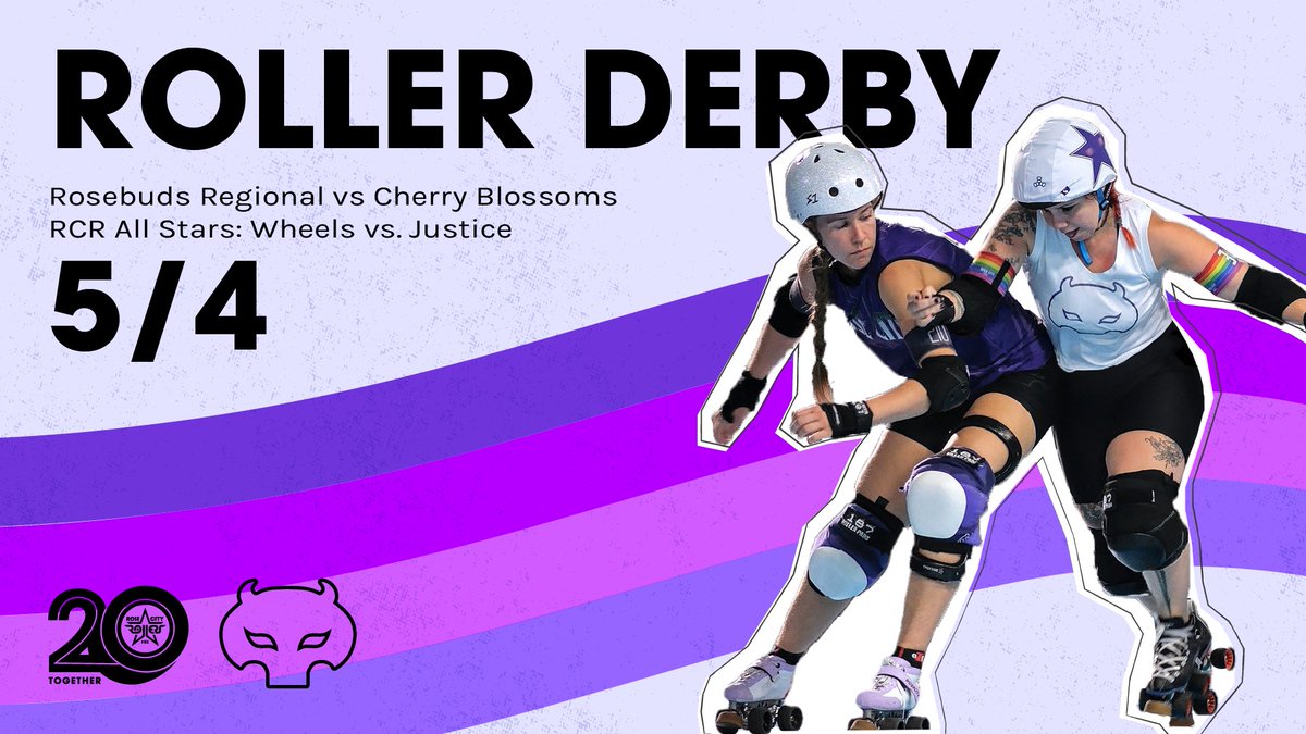 Watch me and my team skating tomorrow!! 8 PM Pacific Time 🛼💜👿🤍🛼 If you're in Portland-- Watch in person! rollerderbytickets.com/events/1465327… Or at the 'Bra! @thesportsbrapdx Not in Portland? Watch me skate on the youtubes! youtube.com/@RoseCityRolle… @rcrallstars @RoseCityRollers