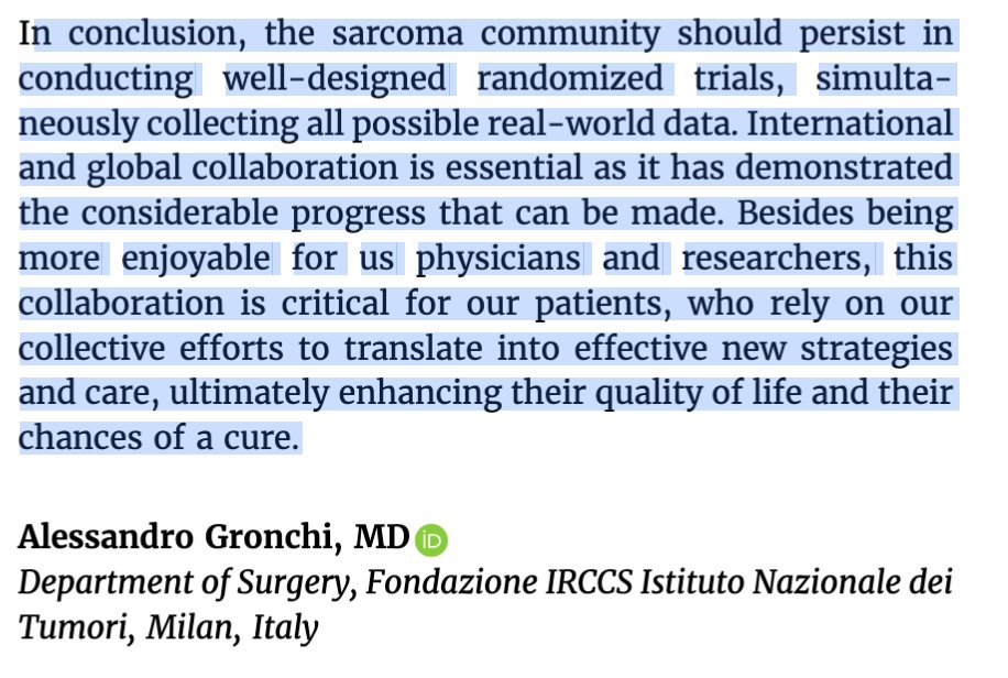 Thanks @alegronchi and the investigators for providing important insights. Check out the full correspondence : ascopubs.org/doi/10.1200/JC… + their nice conclusion 👇 2/2
