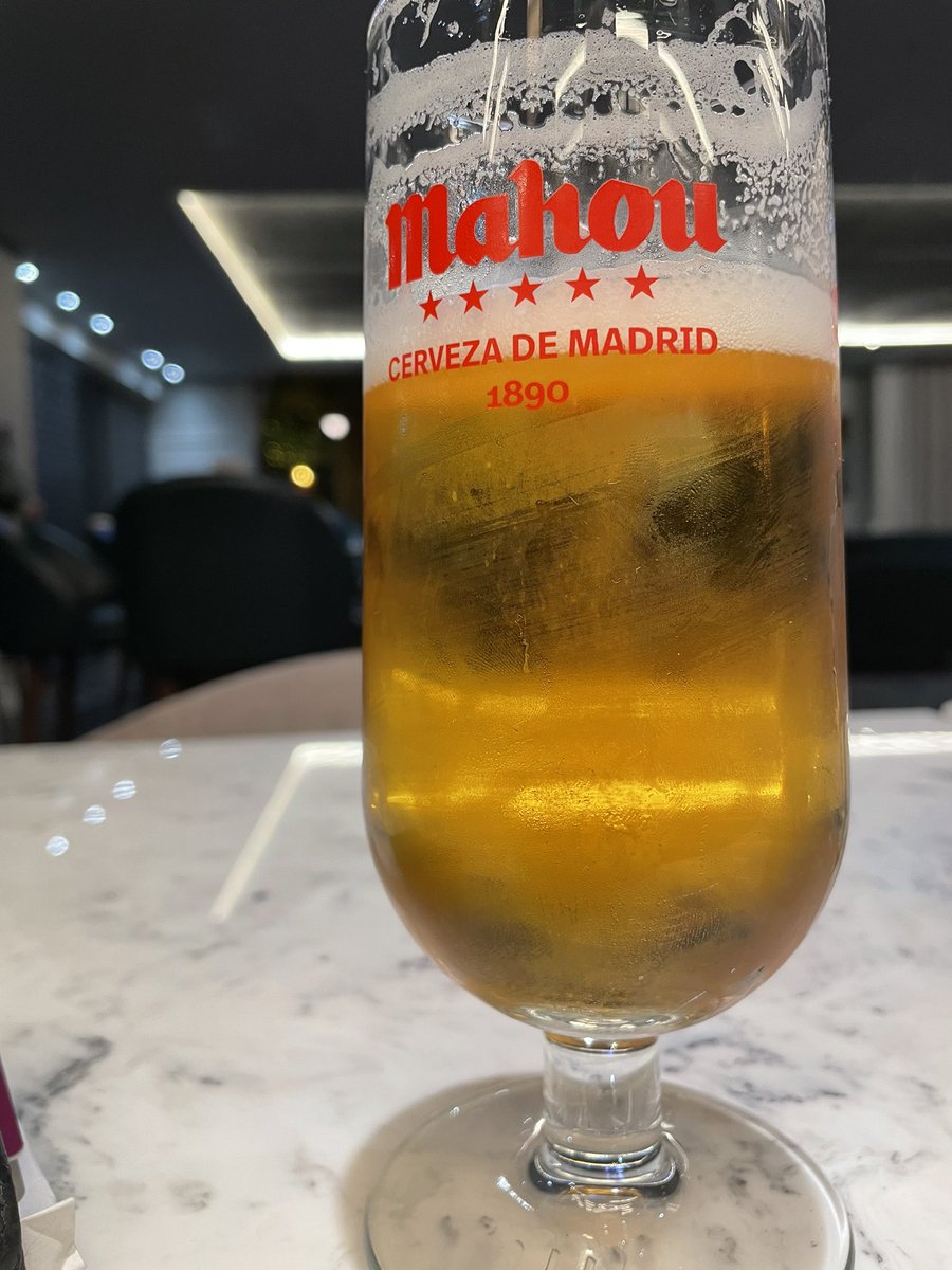 Comes back to hotel. (Hilton, Cardiff) Fancy a beer But the bar is empty It’s a big bar Why is the bar empty is ask? Lass behind the bar shrugs Ok I’ll have a Mahou “That’s £8.00” So that’s why the bar is empty….