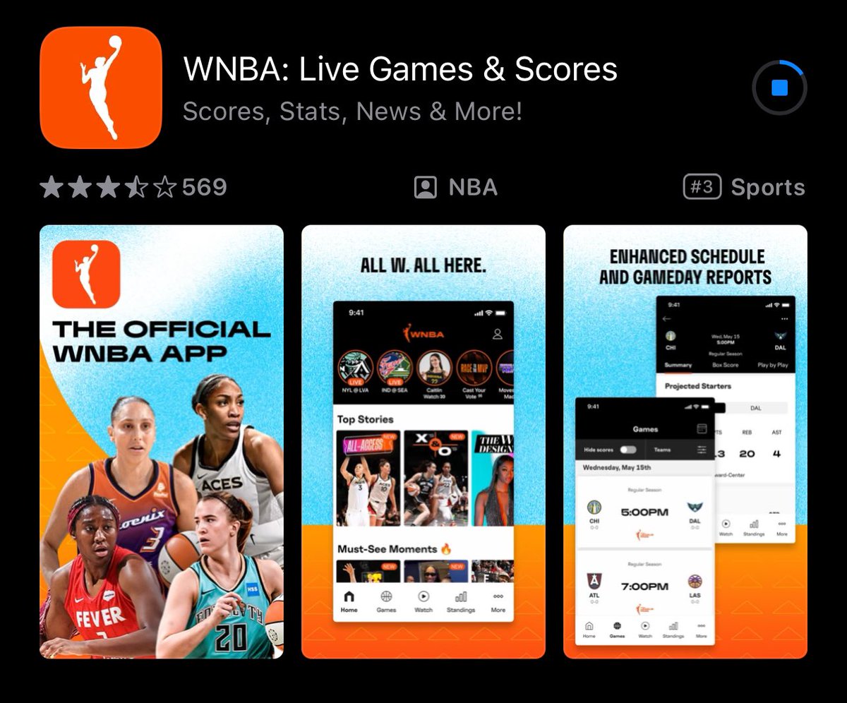 Downloaded and Ready! #WNBA