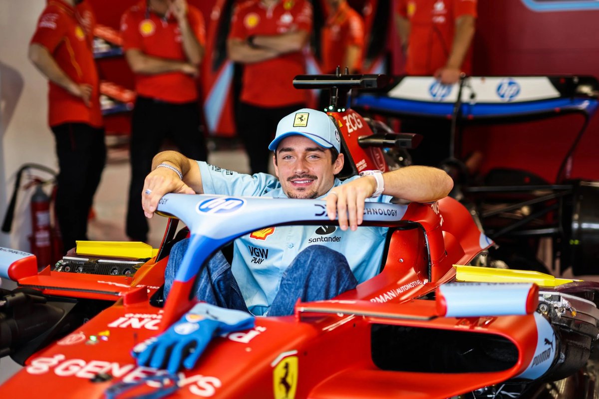 5 minutes de roulage seulement mais à seulement 1 dixième de Max Verstappen, quelle performance de Charles Leclerc 👏 #F1 #MiamiGP