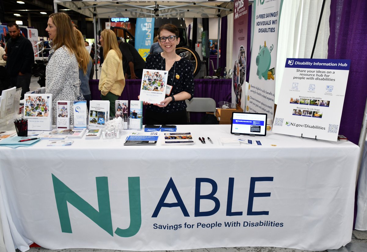 .@NJDHS is at the @AbilitiesExpo at the @NJCEC in Edison, highlighting its many services for individuals with disabilities. The Abilities Expo runs through Sunday. 💻 Visit bit.ly/3VDImU3 to learn more about the Abilities Expo.
