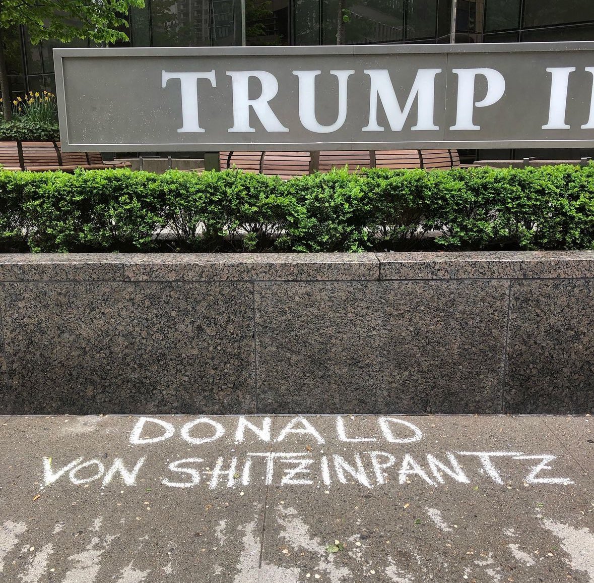 LOL!!! Outside of Donald Trump’s building in NYC! Love it!