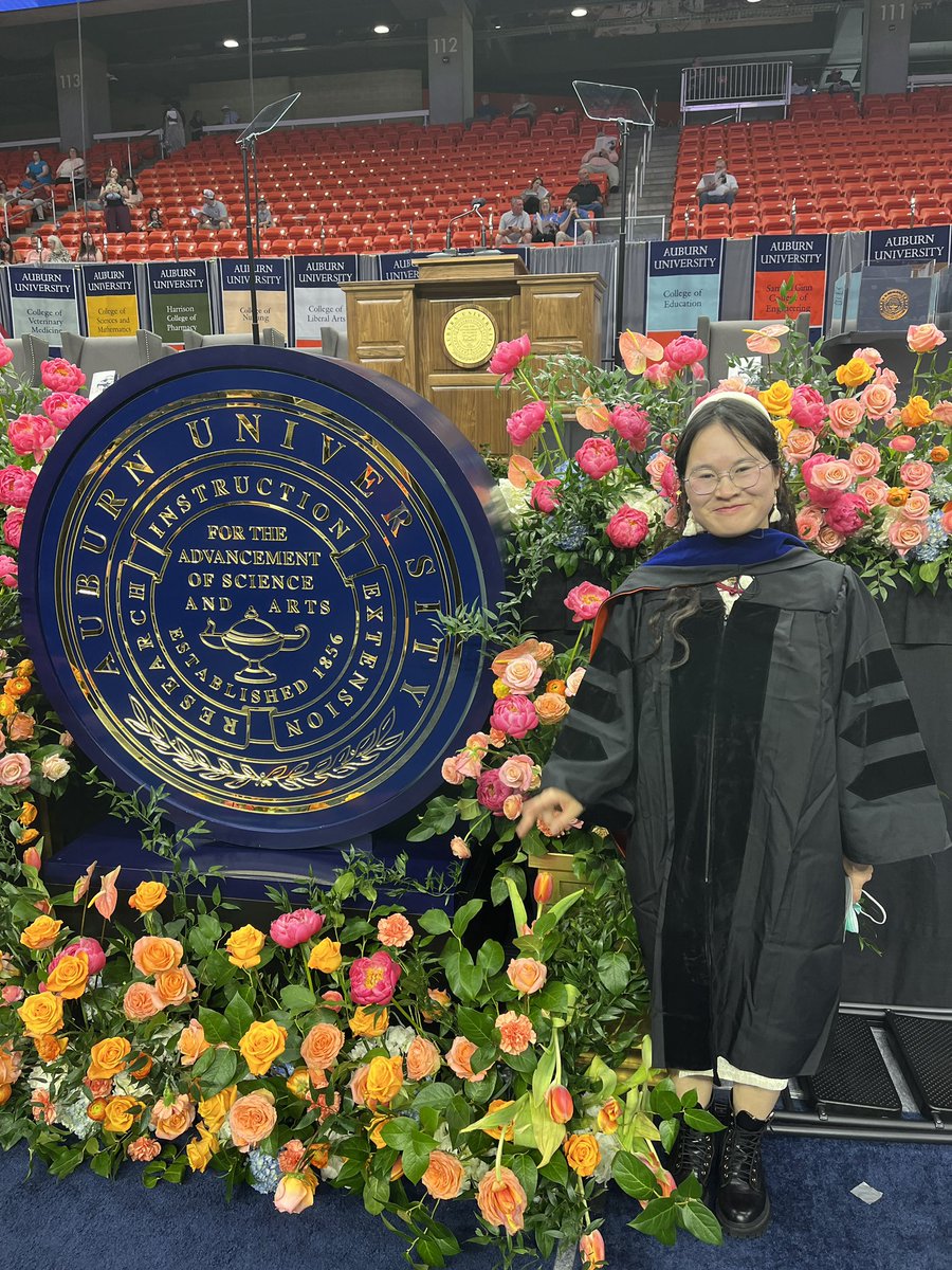 Congratulations to our Ph.D. Students graduating tonight in the Graduate School Commencement Ceremony! #WarEagle | #InnovatingPharmacy | #AUGrad2024