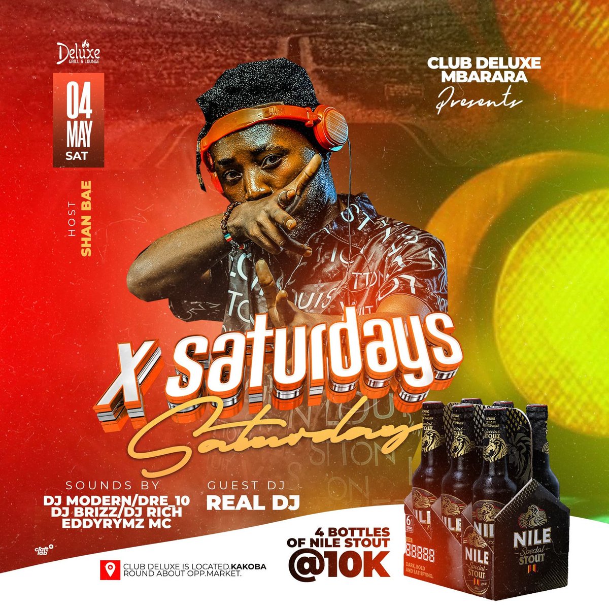 This Saturday🥳🥳🥳at @ClubDeluxeMbra we have #XSaturdays A night to attend coz the scratch meiven is getting uh shout out high as 4 niles @10k... See uh their 💯💯💯