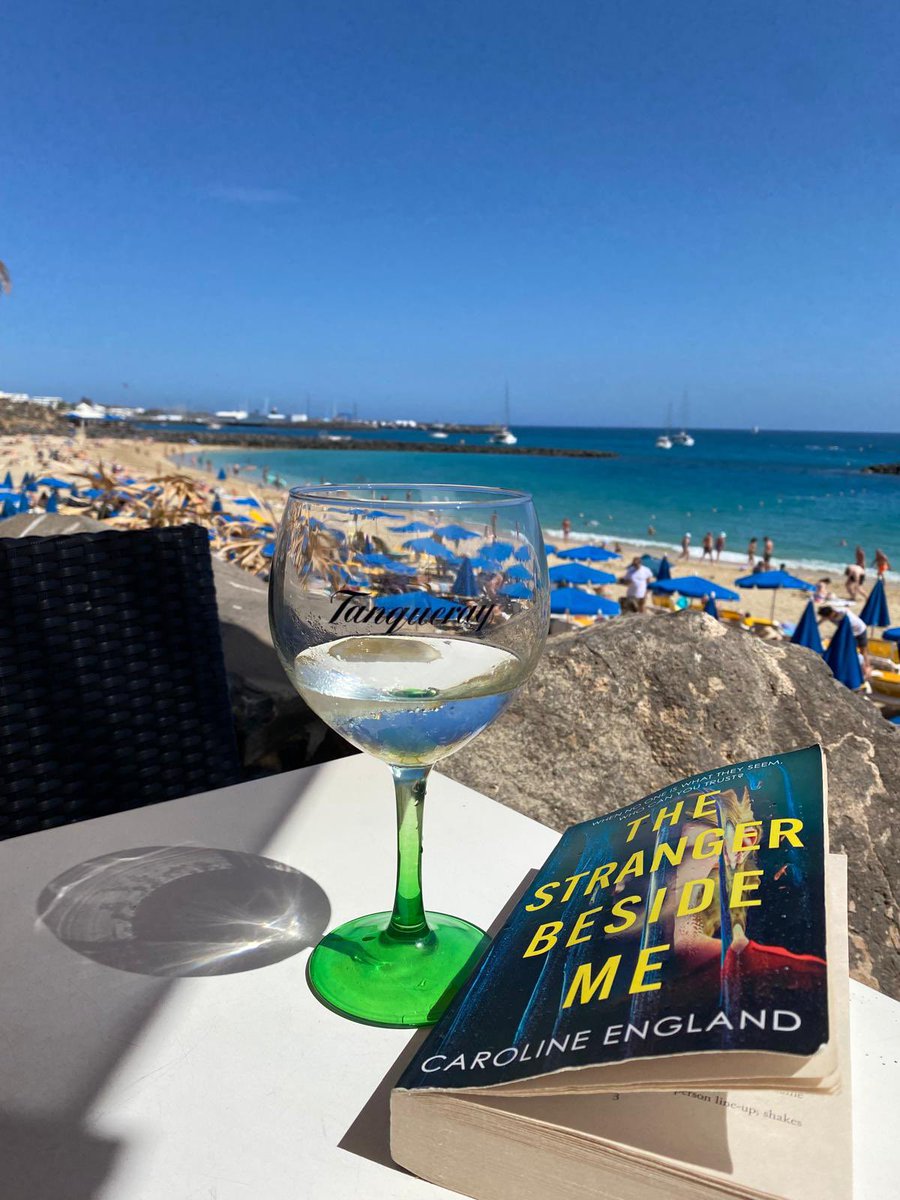 LOVE to see one of my #books on its jollies, even if #TheStrangerBesideMe is having far better weather than me here in #Manchester! ☔️🤪🥂📚🏖️