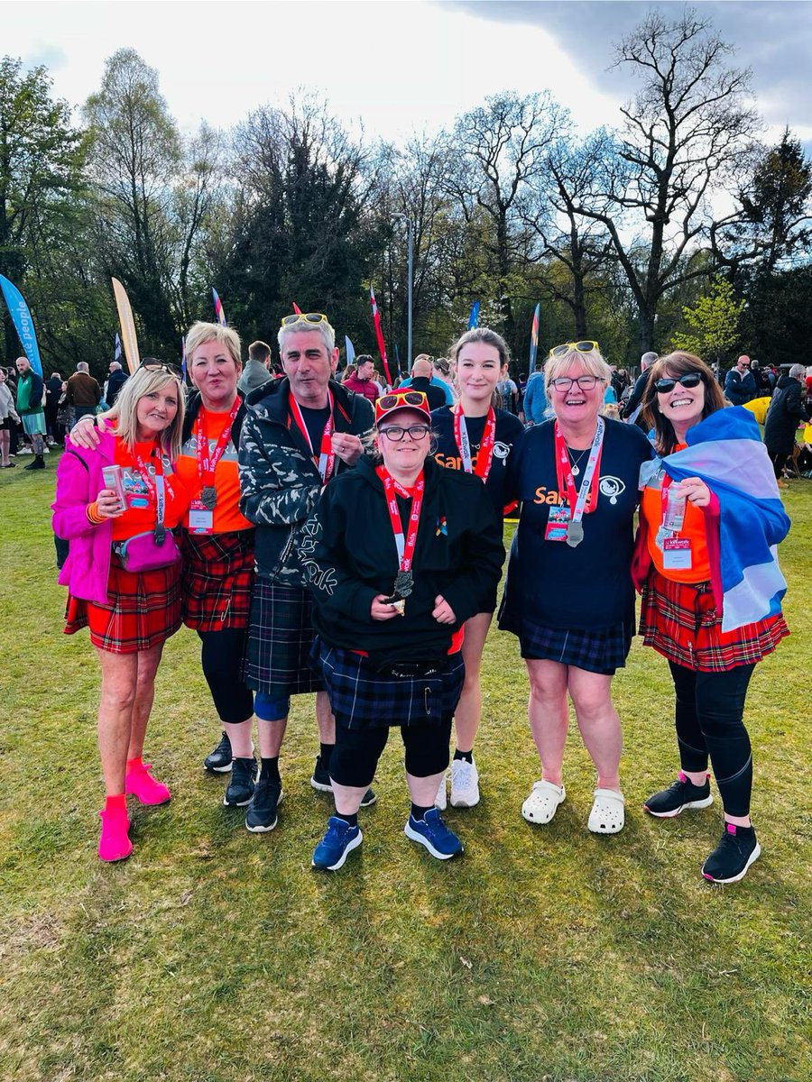 Thank you glasgow Kiltwalk had a brilliant day xxx