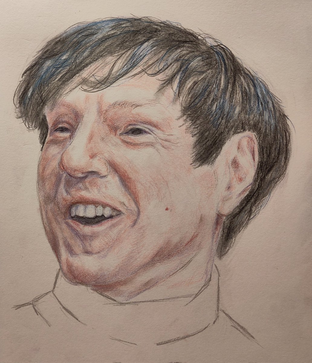 Pencil portrait of Russell Mael 

#sparksfanart #russellmael