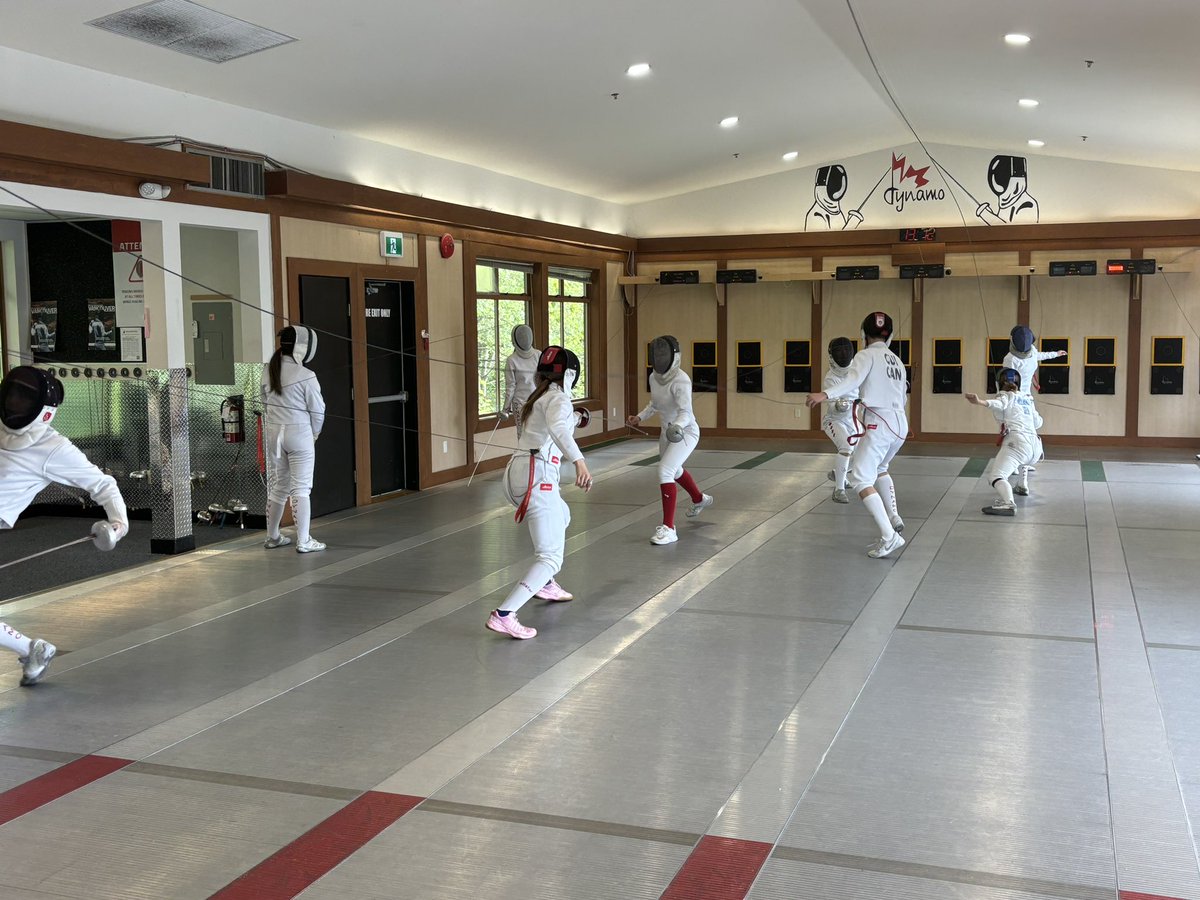 Great watching @WestVanSchools fencers preparing for National Championships coming up in a few weeks time.