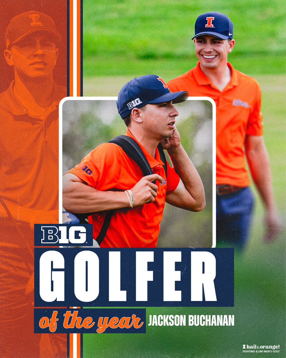 Big Ten Golfer of The Year Jackson Buchanan Read more on Golfer of the Year and Unanimous First-Team selection, Jackson Buchanan: go.illinois.edu/BuchananGOTY #Illini // #HTTO