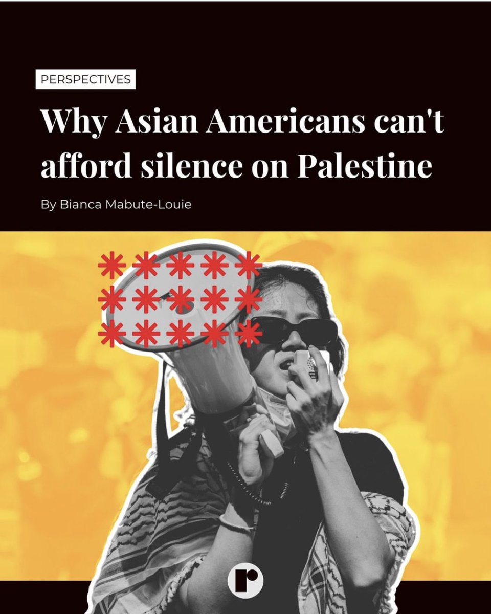 My latest with @reckonnews on: ❤️‍🔥 the anti-imperialist legacies of Asian American political identity ❤️‍🔥 the shame and violence of @taaforg’s partnership with the ADL ❤️‍🔥 the urgency of solidarity with Palestine Some highlights below Full article here: reckon.news/justice/2024/0…