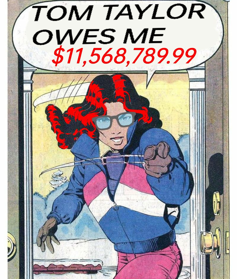 @GailSimone always reminds us how much @TomTaylorMade owes her....