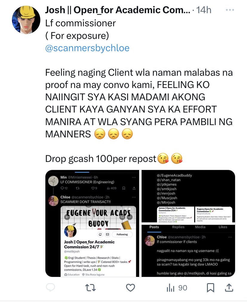 lf commissioner lf clients

Ew tsaka lang mang uunblock pag manggaganyan. Jejemon typings ka na, tanga ka pa. 

Kelan mo ba maggets na hindi mo ako naging client? HAHAHAHA bobo na tanga pa. Drop ko fb mo gusto mo? Email ko pa school mo e