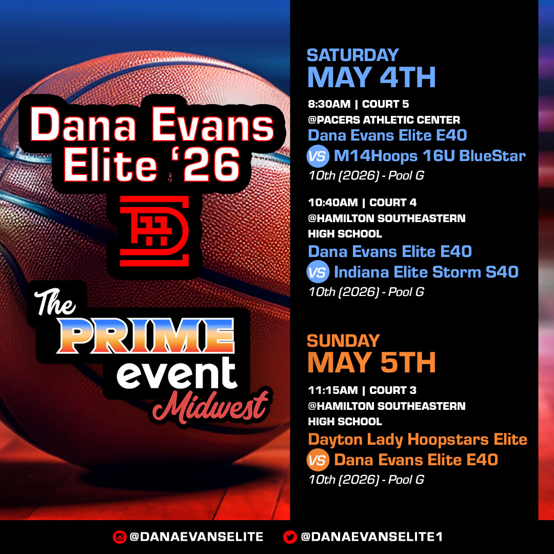 Check us out this weekend at The Prime Event Midwest Tournament. @danaevanselite1 <a href="/FOCUS_Bball/">Tim Barnett</a> <a href="/alyxwhite_/">Alyx White</a>