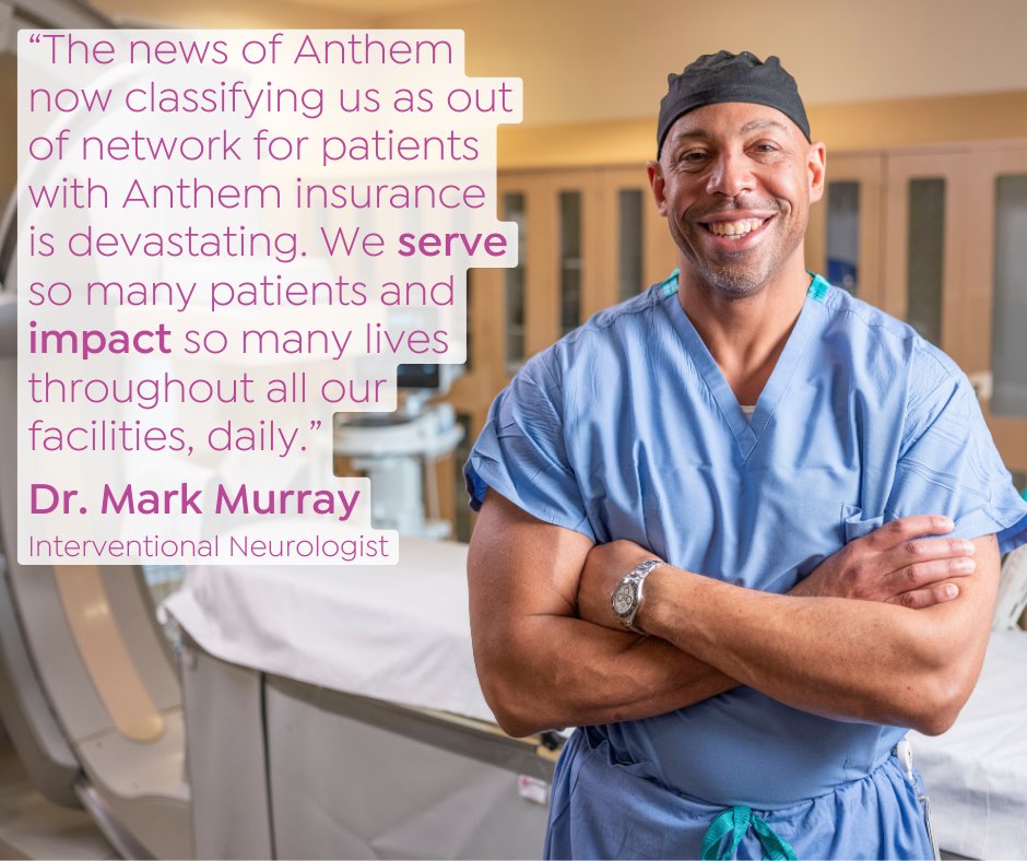 Patients must come first, always. We wish Anthem agreed. CommonSpirit stands ready and willing to continue working toward a new agreement that ensures safe, affordable, and high-quality care from our patients’ chosen doctors and nurses. Visit anthemcommonspirit.com.
