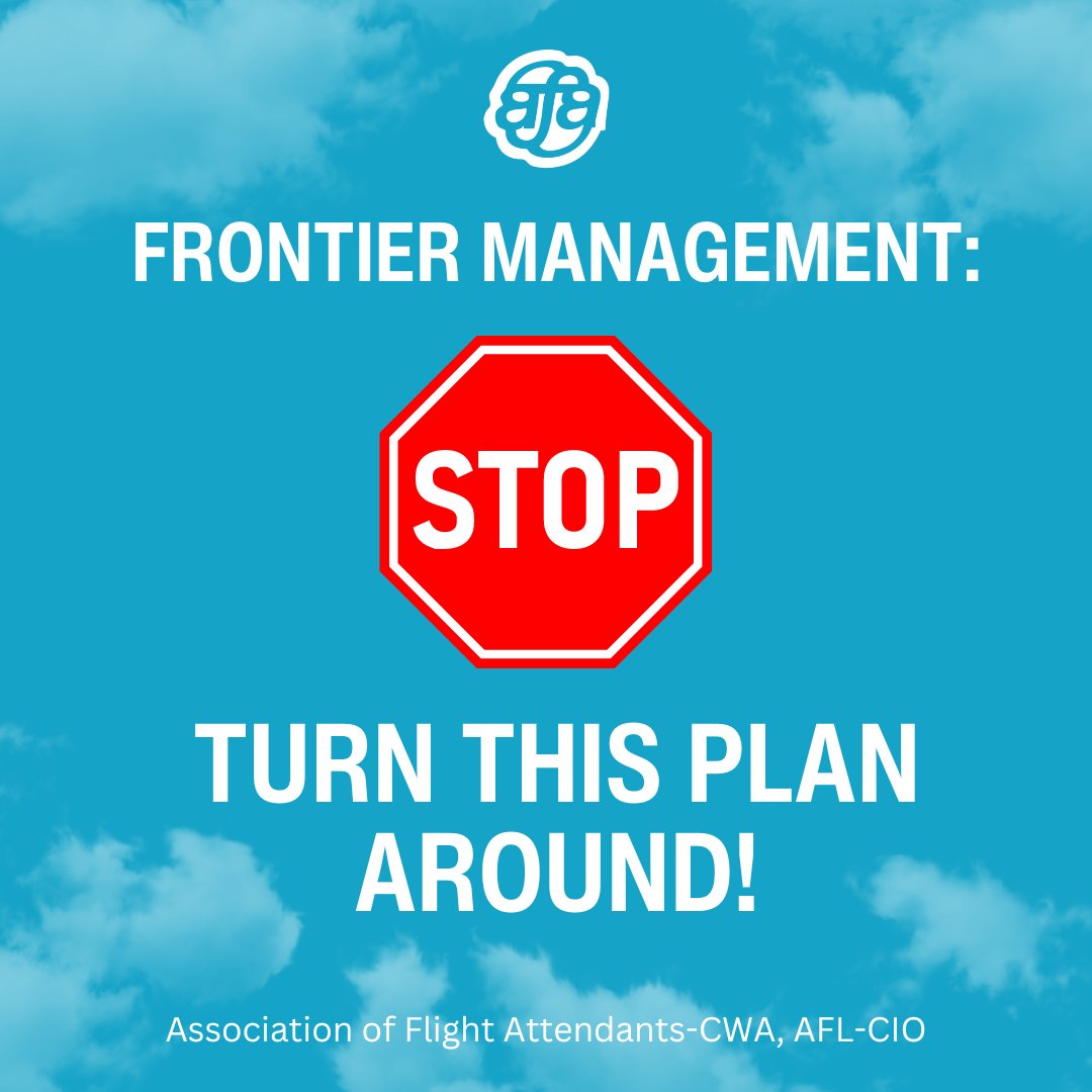 SIGN ON: @AfaFrontier Flight Attendants need your support! @FlyFrontier management’s scheduling changes will eliminate crew overnights, making it harder for them to earn a living. Sign on to stand with @AfaFrontier & say corporate greed won’t fly! actionnetwork.org/petitions/fron…