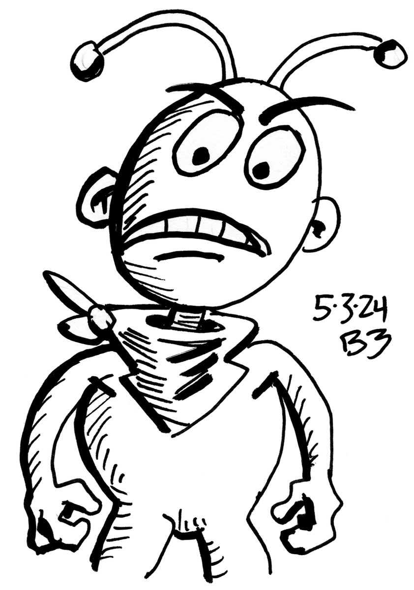 The Petulant Alien!!!

#Doodle #DailyDoodle #draw