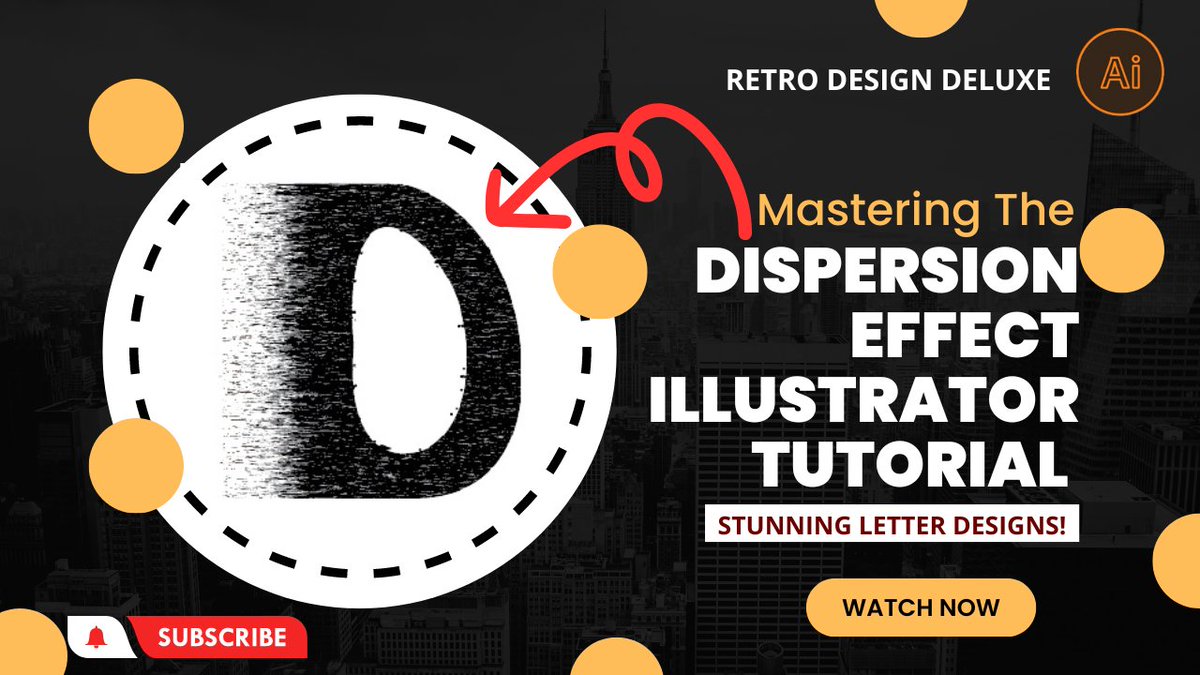 Mastering the Dispersion Effect: Illustrator Tutorial for Stunning Letter Designs!
#GraphicDesignTutorial #AdobeIllustratorTips #DispersionEffect
#TutorialTuesday #DesignInspo
Learn to visit the channel's new video tutorial
youtu.be/tQTFg-NYOGQ
Retro Design Deluxe