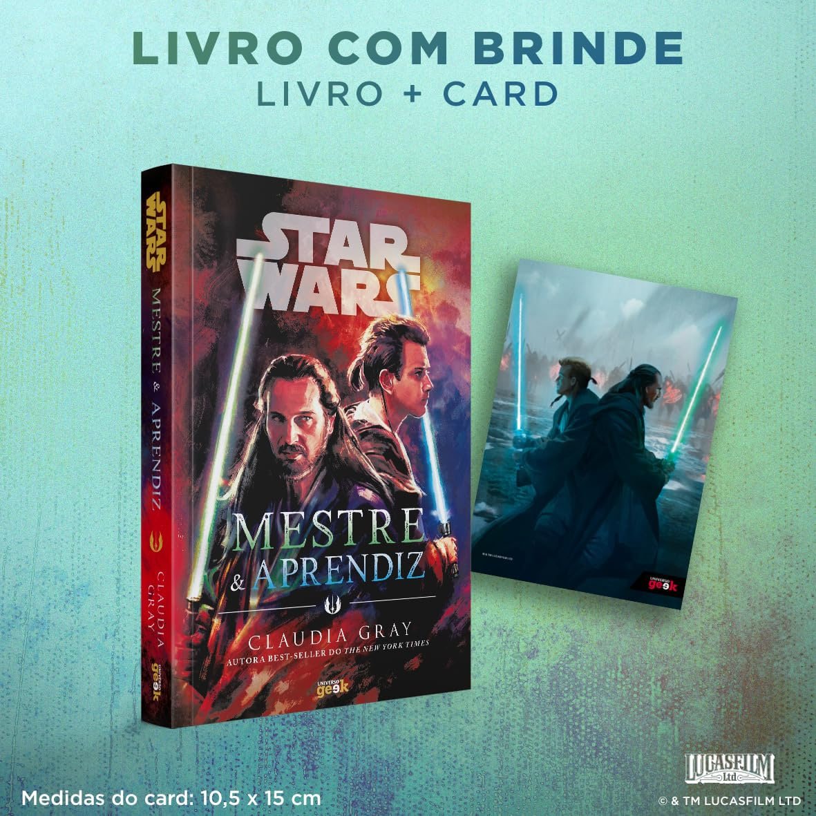 Pré-venda + Cupom Amazon 📚Star Wars: Mestre & aprendiz - Edição com Brinde! 💵 R$ 62,93 ➡️ amzn.to/3Uu7dJM 🗓 Lançamento 20 maio 2024 🎟Use o cupom STARWARS30 ✅Aplicado na finalização da compra