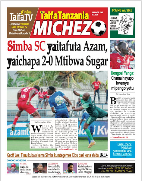 #Magazetiyaleo Taifa Tanzania Jumamosi Mei 04, 2024