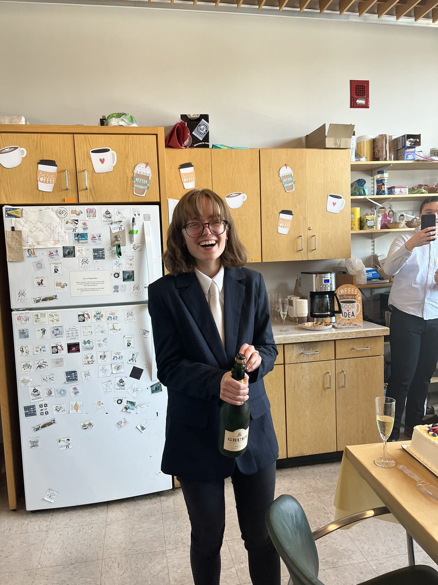 Congratulations to Dr. Gisele Andree of @Drennan_Lab on successfully defending her PhD thesis. Woohoo. @ChemistryMIT @MIT_CADI18