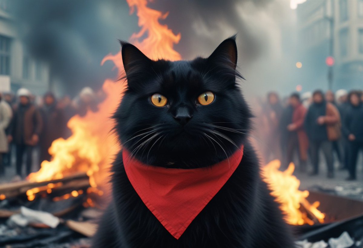 Me imagino que NADIE DE LA DERECHA se va a ofender con nuestro nuevo símbolo: el Gato Negro Matavioladores
#MataPacos