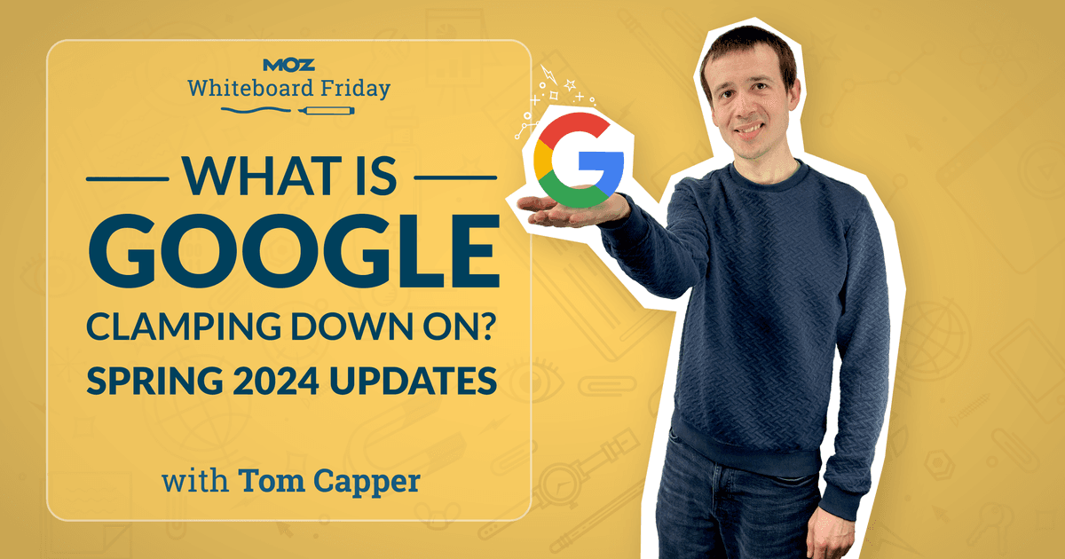 What Is Google Clamping Down On? Spring 2024 Updates — Whiteboard Friday dlvr.it/T6P46w #SEO #LocalSEO #GoogleAnalytics