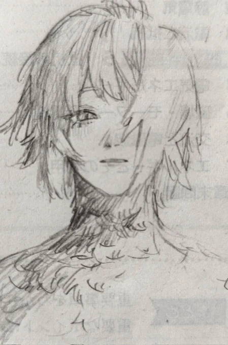 裏紙に描く癖やめたらいいのに 